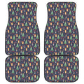 Christmas Boston Terrier And Corgi Print Front and Back Car Floor Mats