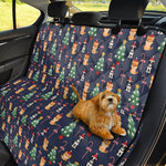 Christmas Boston Terrier And Corgi Print Pet Car Back Seat Cover