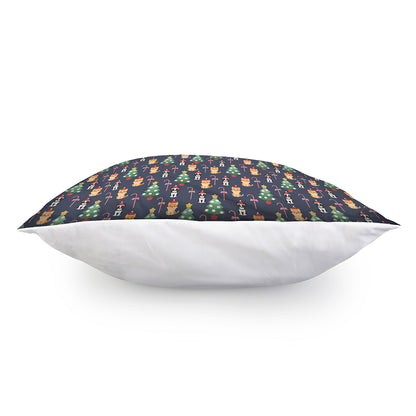 Christmas Boston Terrier And Corgi Print Pillow Cover