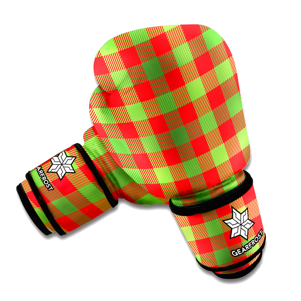 Christmas Buffalo Plaid Print Boxing Gloves