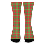 Christmas Buffalo Plaid Print Crew Socks