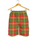 Christmas Buffalo Plaid Print Men's Shorts