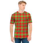 Christmas Buffalo Plaid Print Men's T-Shirt
