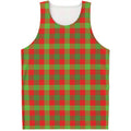 Christmas Buffalo Plaid Print Men's Tank Top