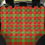 Christmas Buffalo Plaid Print Pet Car Back Seat Cover