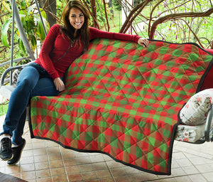 Christmas Buffalo Plaid Print Quilt