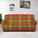 Christmas Buffalo Plaid Print Sofa Cover