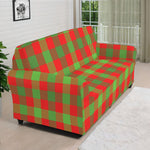 Christmas Buffalo Plaid Print Sofa Cover