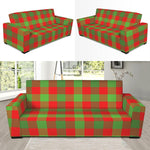 Christmas Buffalo Plaid Print Sofa Slipcover