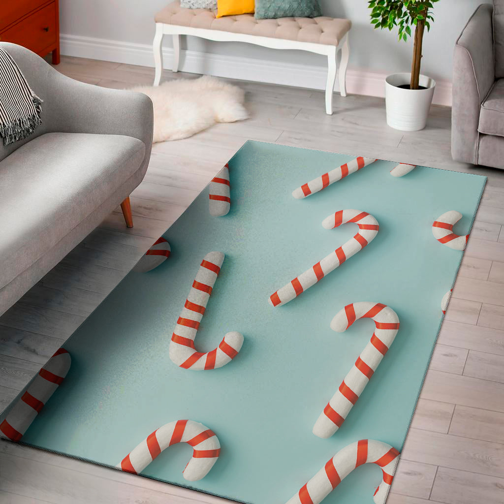 Christmas Candy Candies Pattern Print Area Rug