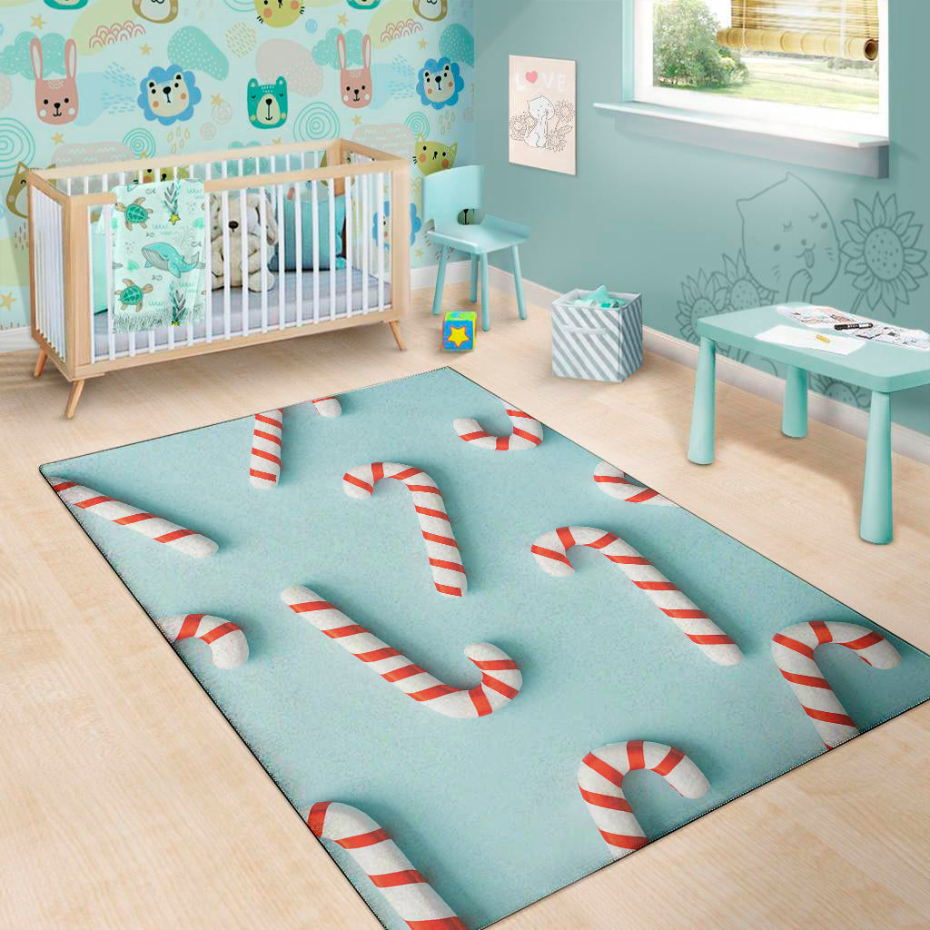 Christmas Candy Candies Pattern Print Area Rug