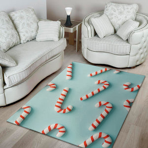 Christmas Candy Candies Pattern Print Area Rug