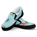 Christmas Candy Candies Pattern Print Black Slip On Sneakers