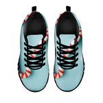 Christmas Candy Candies Pattern Print Black Sneakers