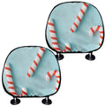 Christmas Candy Candies Pattern Print Car Headrest Covers