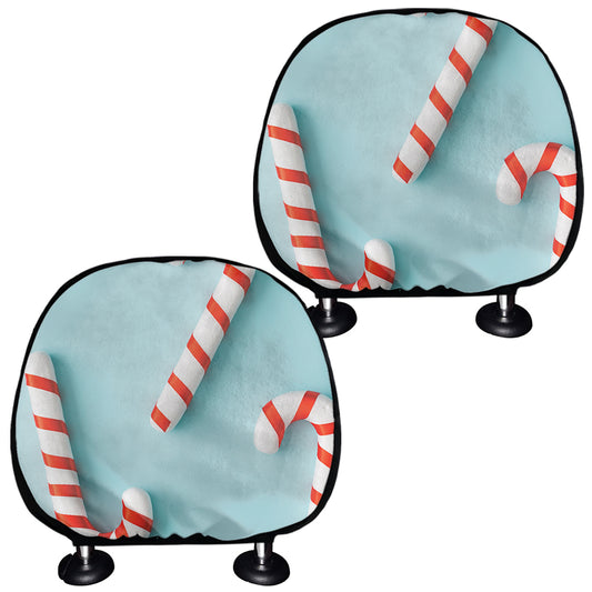 Christmas Candy Candies Pattern Print Car Headrest Covers