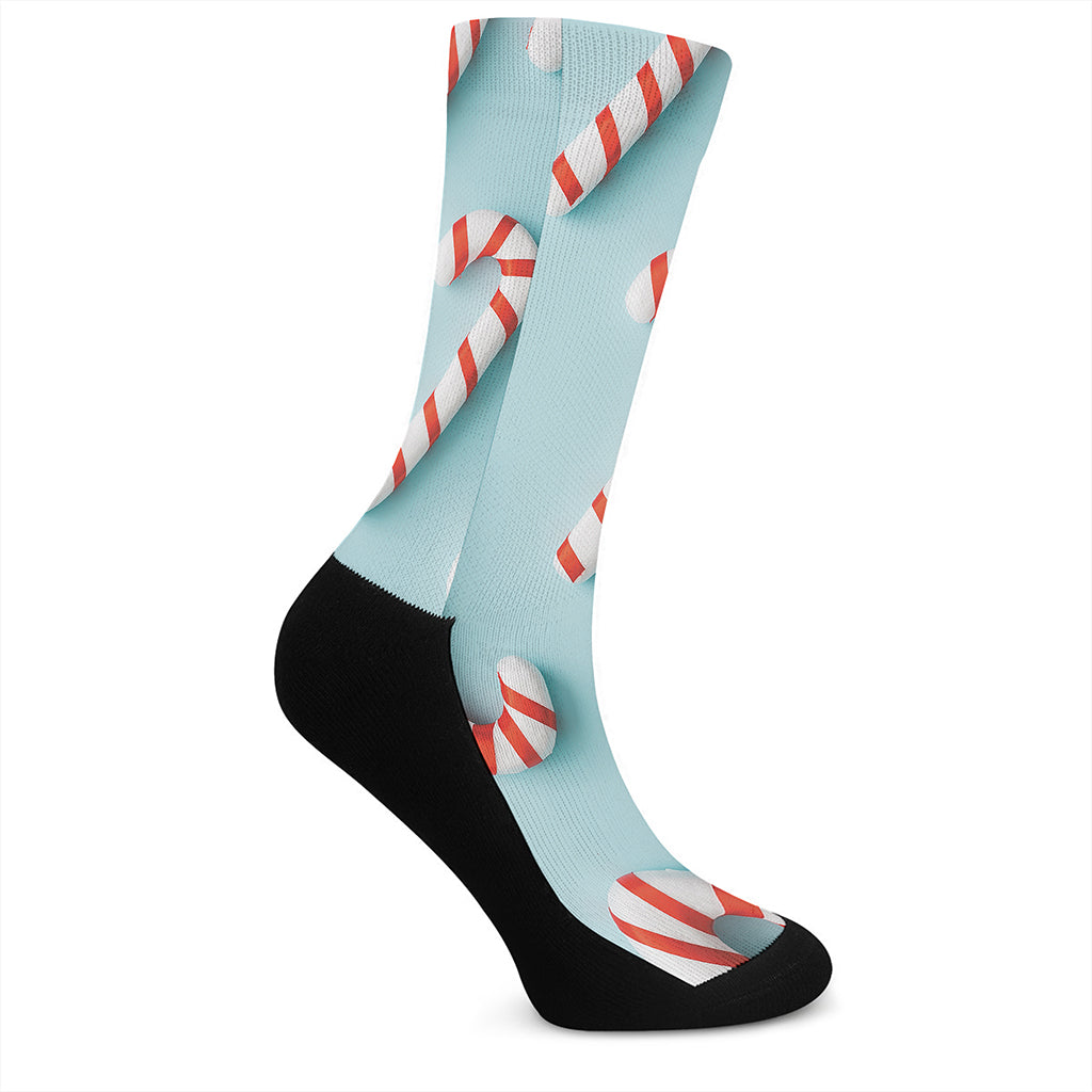 Christmas Candy Candies Pattern Print Crew Socks