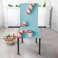 Christmas Candy Candies Pattern Print Dining Chair Slipcover