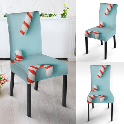 Christmas Candy Candies Pattern Print Dining Chair Slipcover