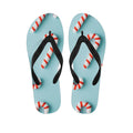 Christmas Candy Candies Pattern Print Flip Flops