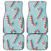 Christmas Candy Candies Pattern Print Front and Back Car Floor Mats