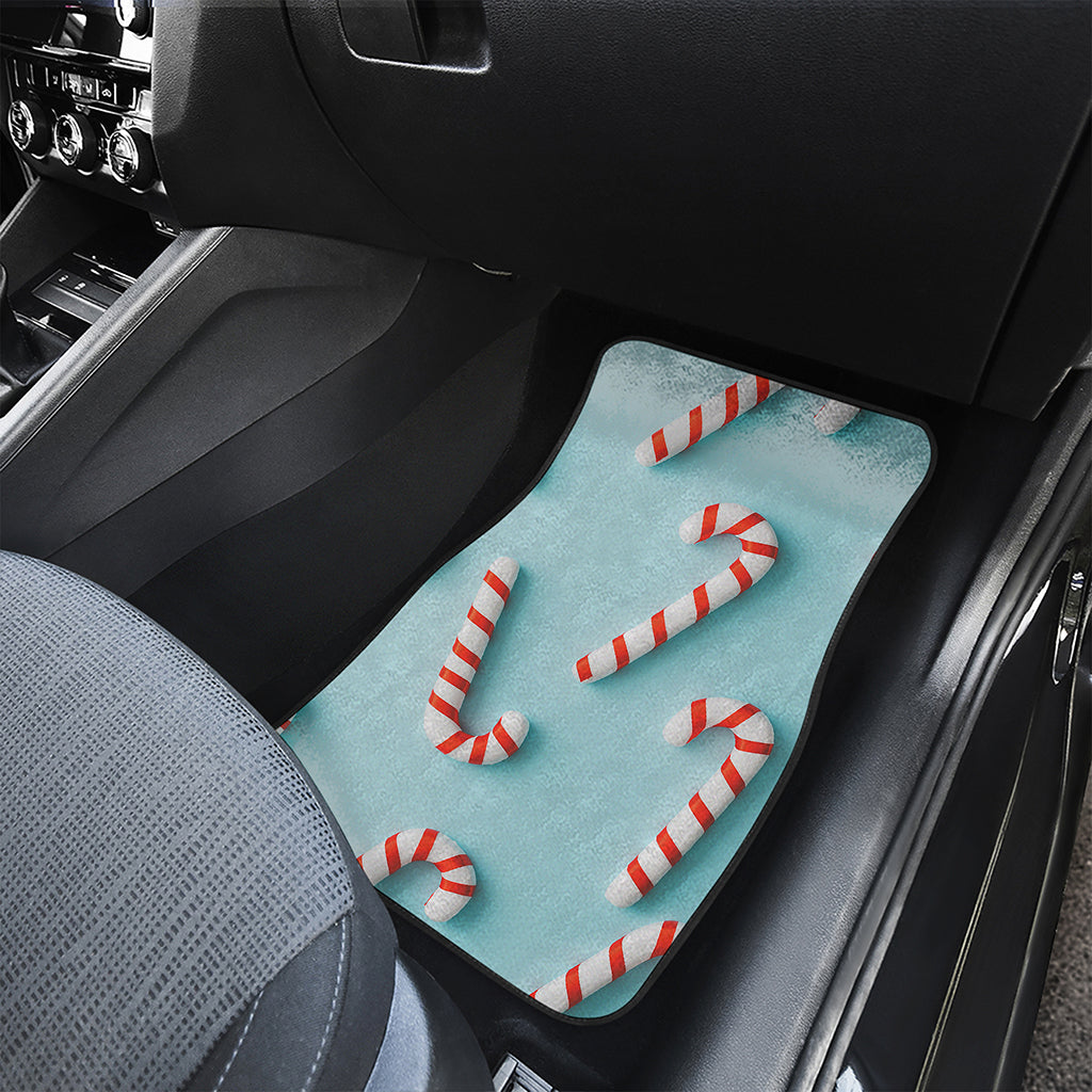 Christmas Candy Candies Pattern Print Front and Back Car Floor Mats