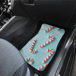 Christmas Candy Candies Pattern Print Front and Back Car Floor Mats