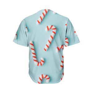 Christmas Candy Candies Pattern Print Men's Baseball Jersey