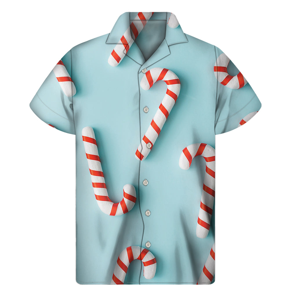 Christmas Candy Candies Pattern Print Men's Short Sleeve Shirt
