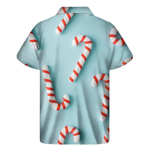 Christmas Candy Candies Pattern Print Men's Short Sleeve Shirt