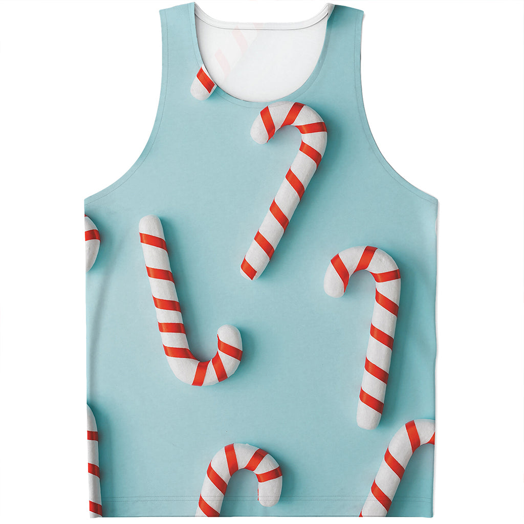 Christmas Candy Candies Pattern Print Men's Tank Top