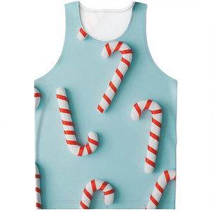 Christmas Candy Candies Pattern Print Men's Tank Top