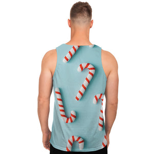 Christmas Candy Candies Pattern Print Men's Tank Top