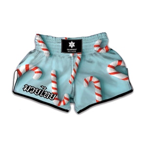 Christmas Candy Candies Pattern Print Muay Thai Boxing Shorts