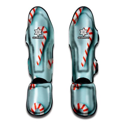 Christmas Candy Candies Pattern Print Muay Thai Shin Guard