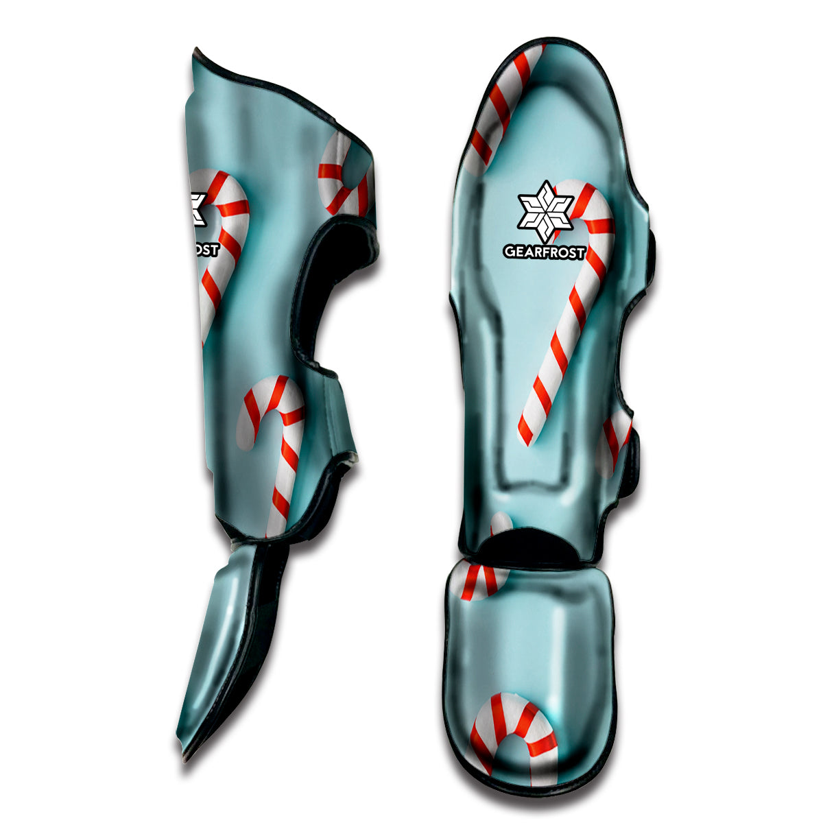 Christmas Candy Candies Pattern Print Muay Thai Shin Guard