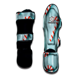 Christmas Candy Candies Pattern Print Muay Thai Shin Guard