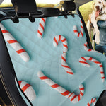 Christmas Candy Candies Pattern Print Pet Car Back Seat Cover