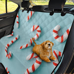 Christmas Candy Candies Pattern Print Pet Car Back Seat Cover