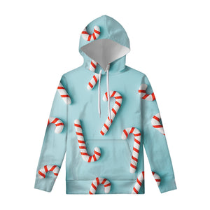 Christmas Candy Candies Pattern Print Pullover Hoodie