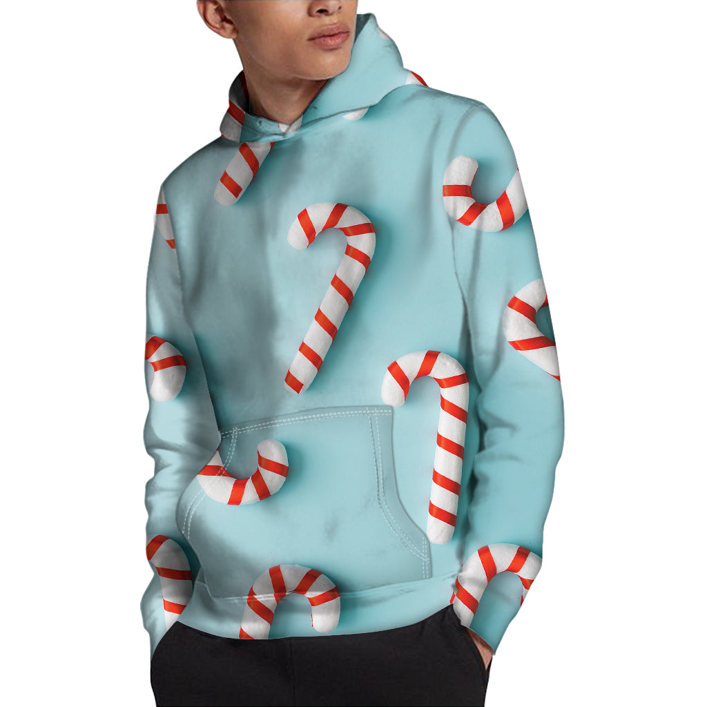 Christmas Candy Candies Pattern Print Pullover Hoodie