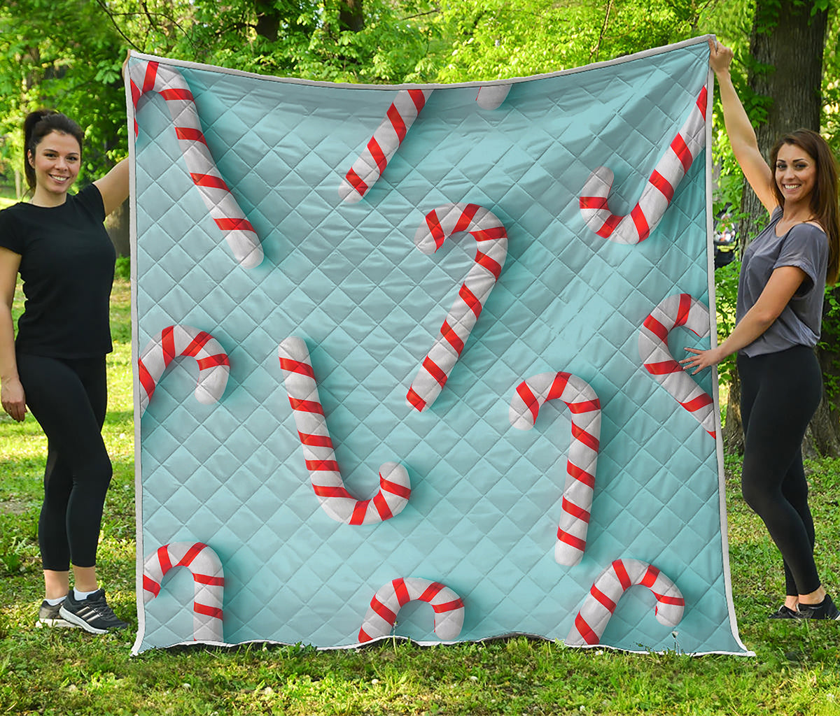 Christmas Candy Candies Pattern Print Quilt