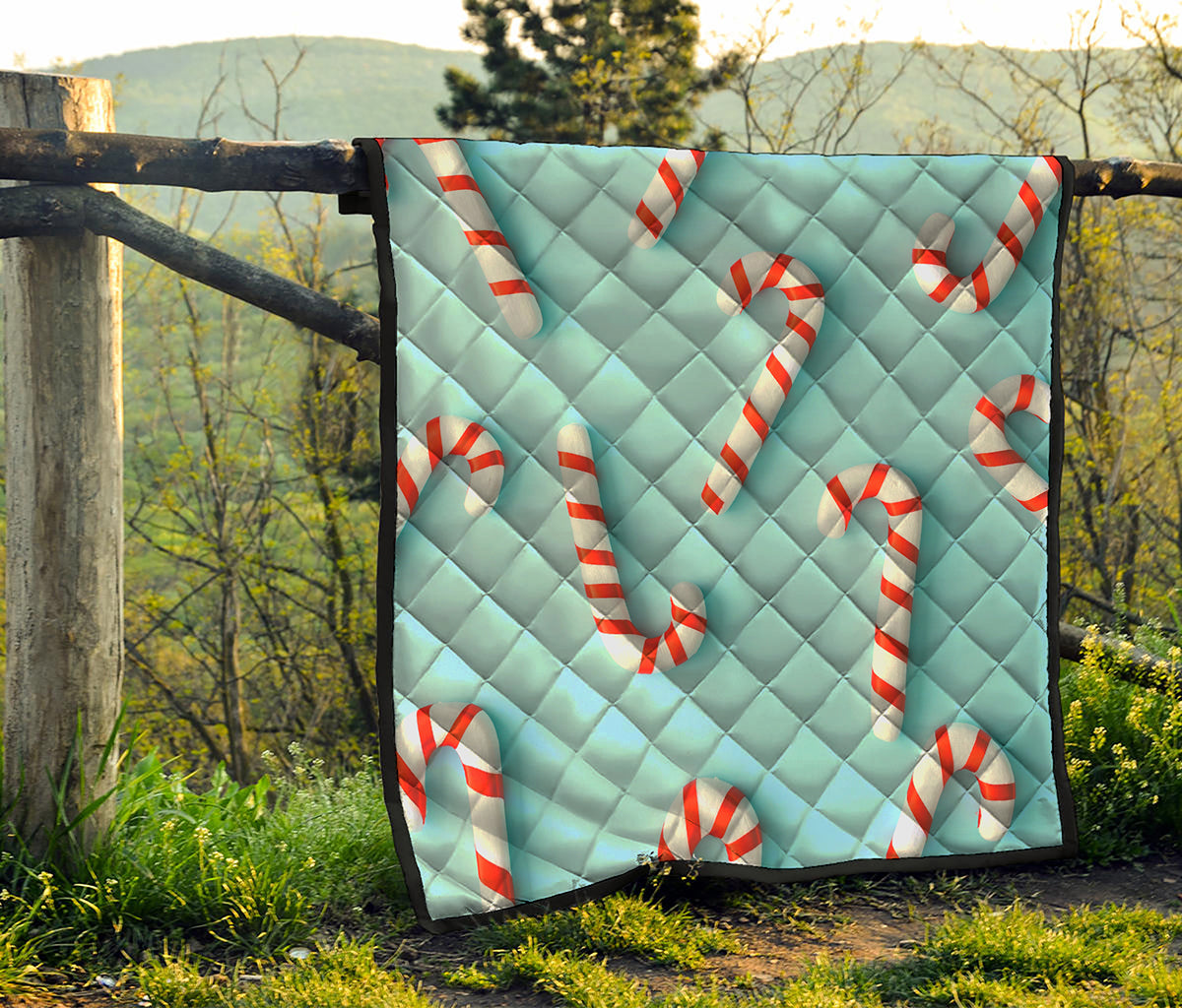 Christmas Candy Candies Pattern Print Quilt