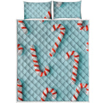 Christmas Candy Candies Pattern Print Quilt Bed Set