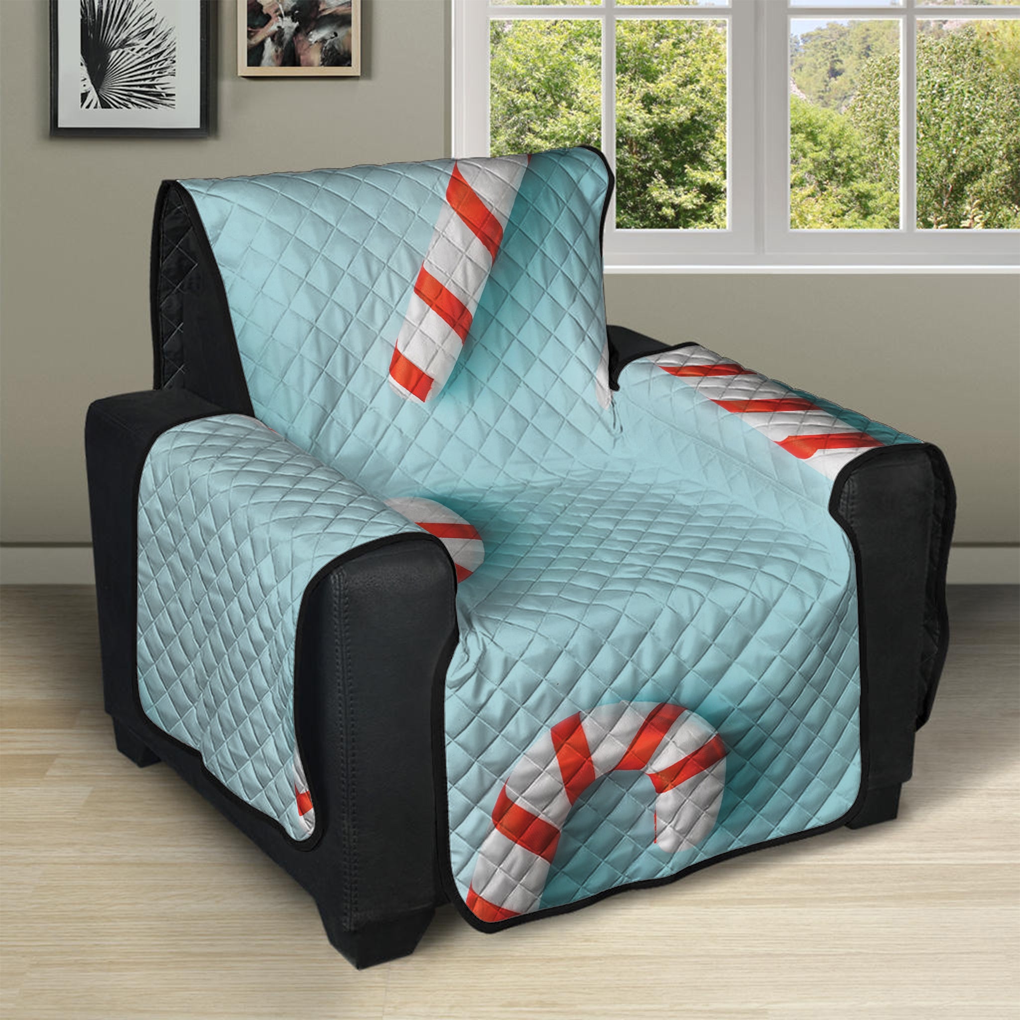 Christmas Candy Candies Pattern Print Recliner Protector