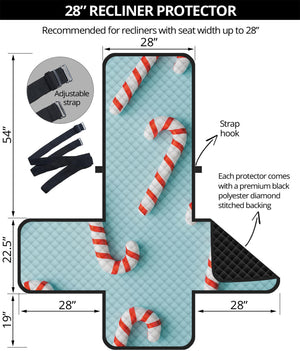 Christmas Candy Candies Pattern Print Recliner Protector