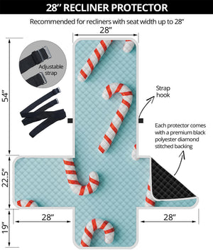 Christmas Candy Candies Pattern Print Recliner Protector