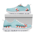 Christmas Candy Candies Pattern Print White Running Shoes