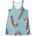 Christmas Candy Candies Pattern Print Women's Racerback Tank Top