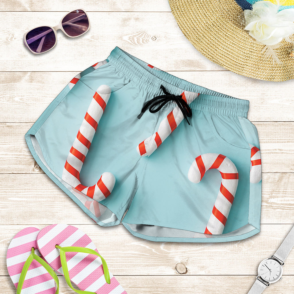 Christmas Candy Candies Pattern Print Women's Shorts